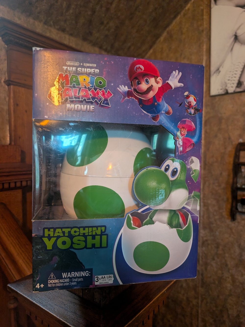Hatchin' Yoshi Egg The Super Mario Galaxy Movie Interactive Yoshi Figure Toy